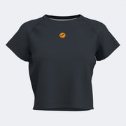 Dámske tričko INDOOR GYM SHORT SLEEVE T-SHIRT čierna oranžová