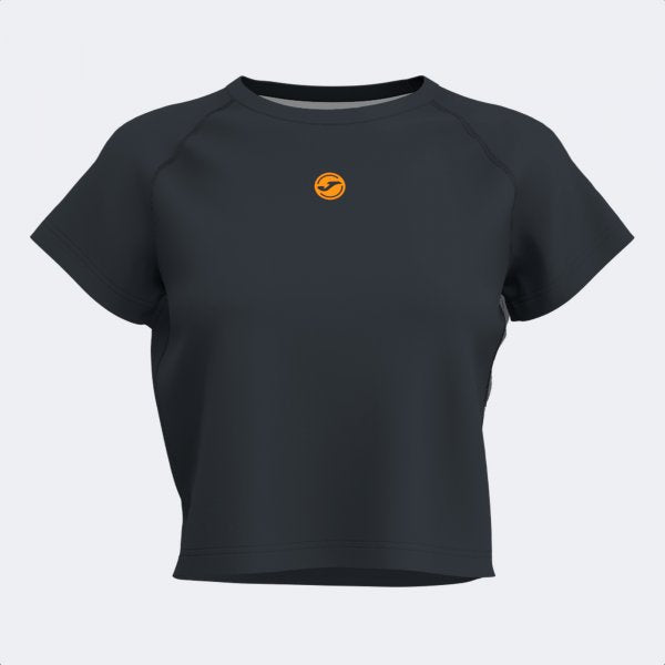 Dámske tričko INDOOR GYM SHORT SLEEVE T-SHIRT čierna oranžová