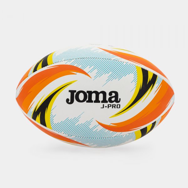 Rugby lopta J-PRO RUGBY BALL biela oranžová