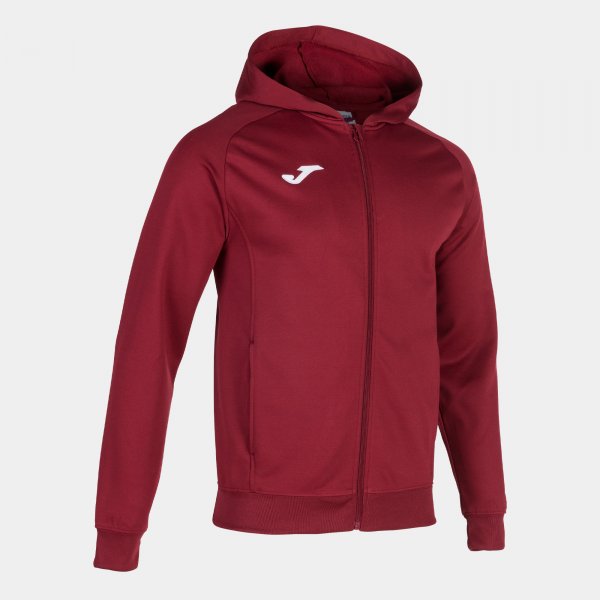Mikina/bunda s kapucňou MENFIS HOODED JACKET bordová