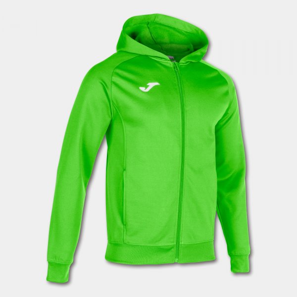 Mikina/bunda s kapucňou MENFIS HOODED JACKET fluo zelená