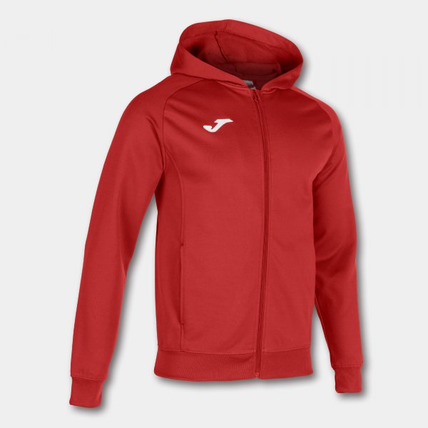 Mikina/bunda s kapucňou MENFIS HOODED JACKET červená