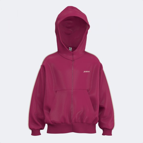 Mikina JOMA KIDS  ZIP-UP HOODIE fialová