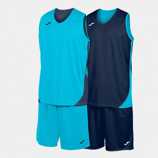 Basketbalový set KANSAS TWO-PIECE SET fluo tyrkysová