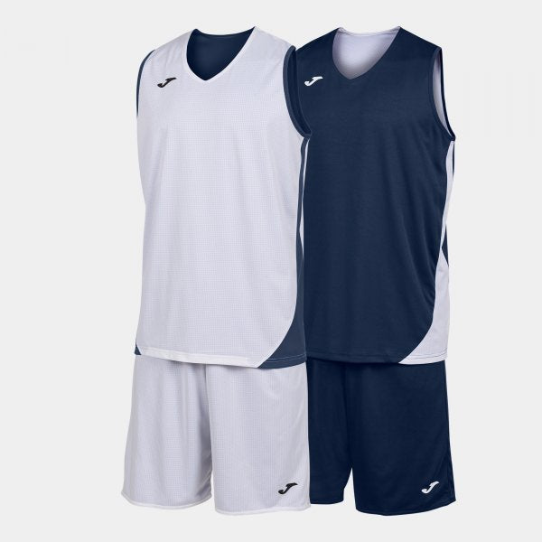 Basketbalový set KANSAS TWO-PIECE SET modrá námornícka biela