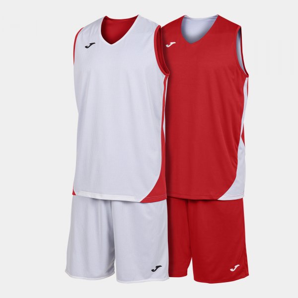 Basketbalový set KANSAS TWO-PIECE SET červená biela