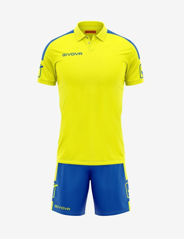 Dres KIT PLAY žltá-azúrová modrá