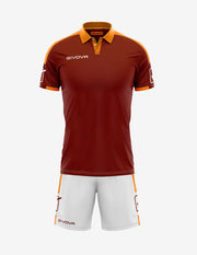 Dres KIT PLAY granátová-oranžová