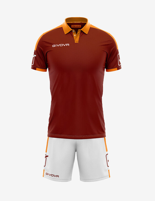 Dres KIT PLAY granátová-oranžová