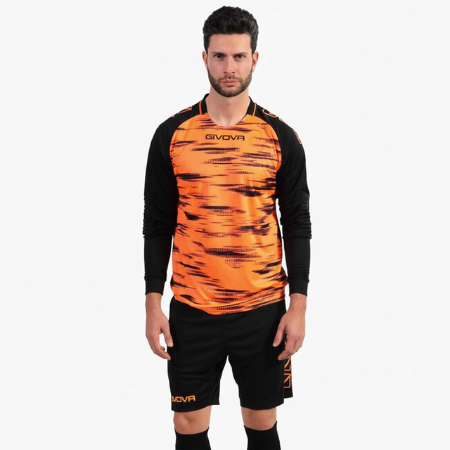 Brankársky dres KIT PORTIERE DIFESA fluo oranžová-čierna