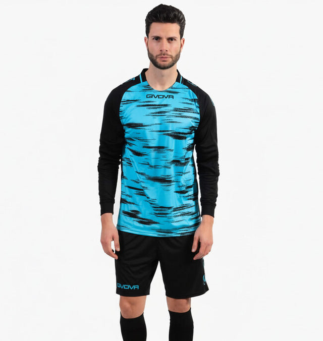 Brankársky dres KIT PORTIERE DIFESA tyrkysová-čierna