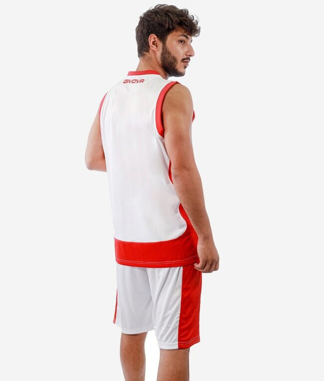 Basketbalový set KIT POWER biela-červená
