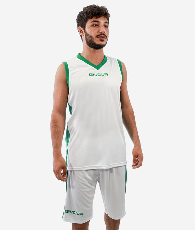 Basketbalový set KIT POWER biela-zelená