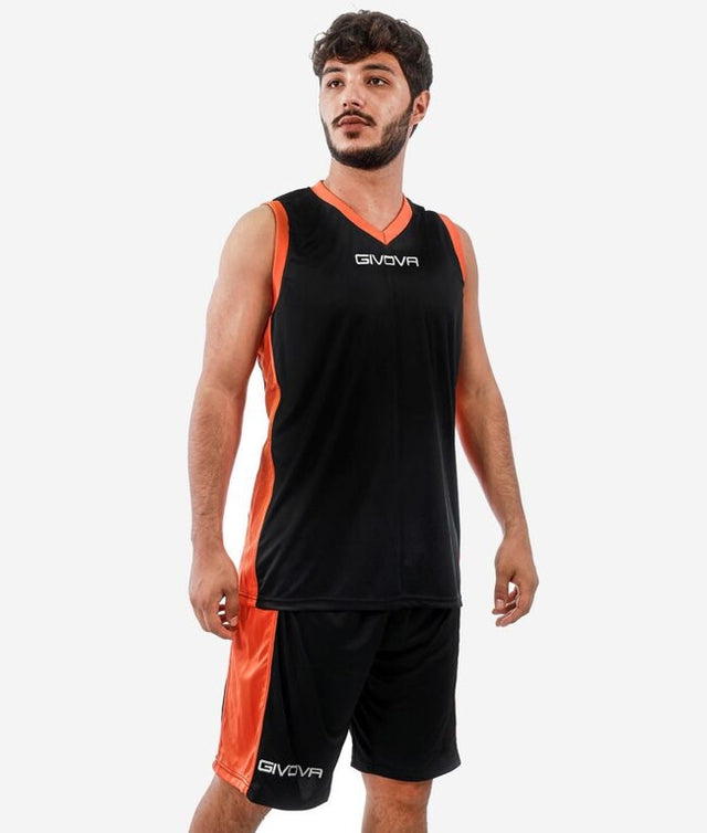 Basketbalový set KIT POWER čierna-oranžová