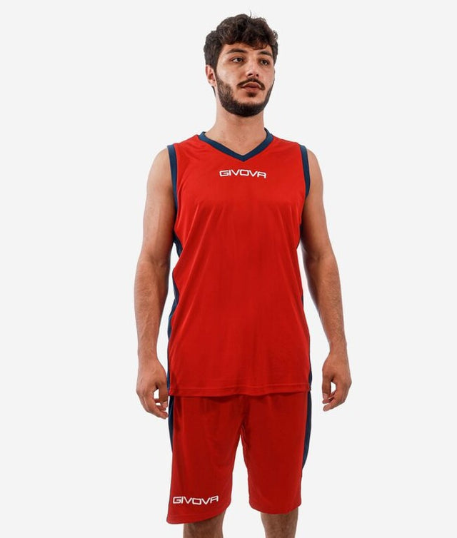 Basketbalový set KIT POWER červená-modrá