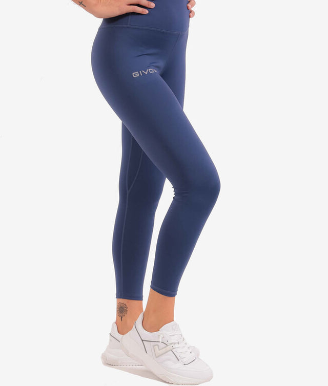 Bežecké nohavice LEGGINGS BASIC modrá