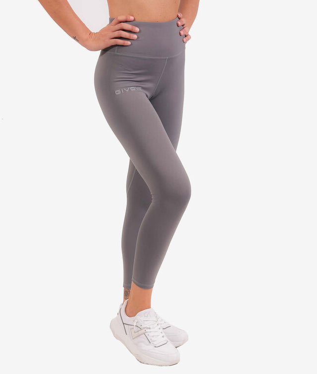 Bežecké nohavice LEGGINGS BASIC tmavo sivá
