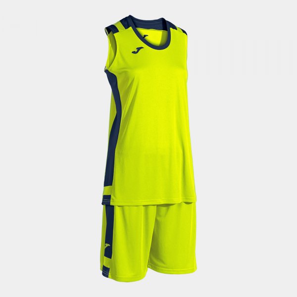 Dámsky basketbalový set LIDER BASKET SET fluo žltá