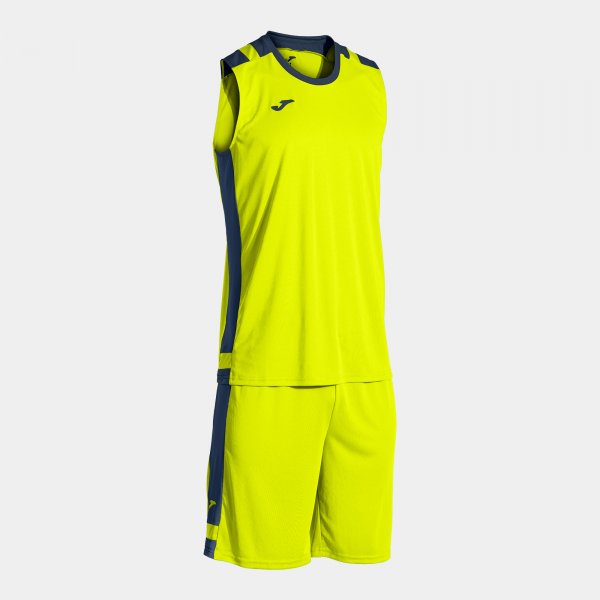 Basketbalový set LIDER BASKET SET fluo žltá