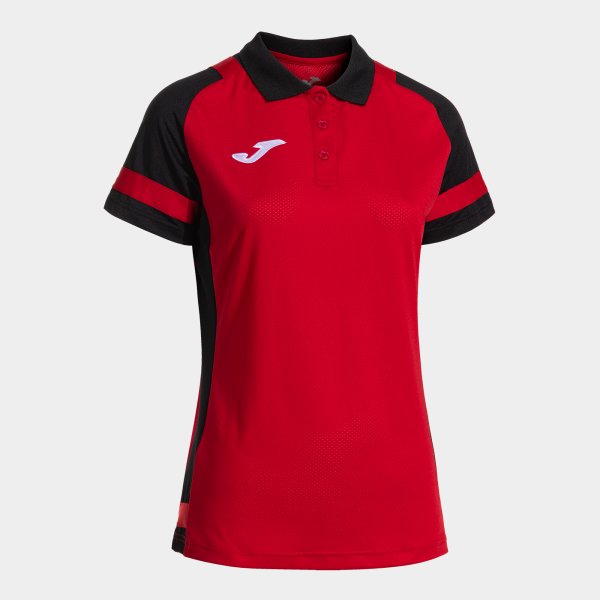 Dámske polo tričko LIDER SHORT SLEEVE POLO červená čierna
