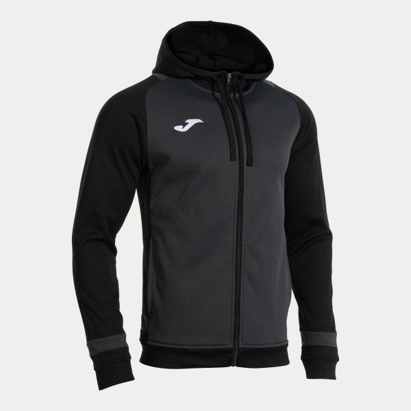Mikina s kapucňou LIDER ZIP-UP HOODIE antracitová čierna