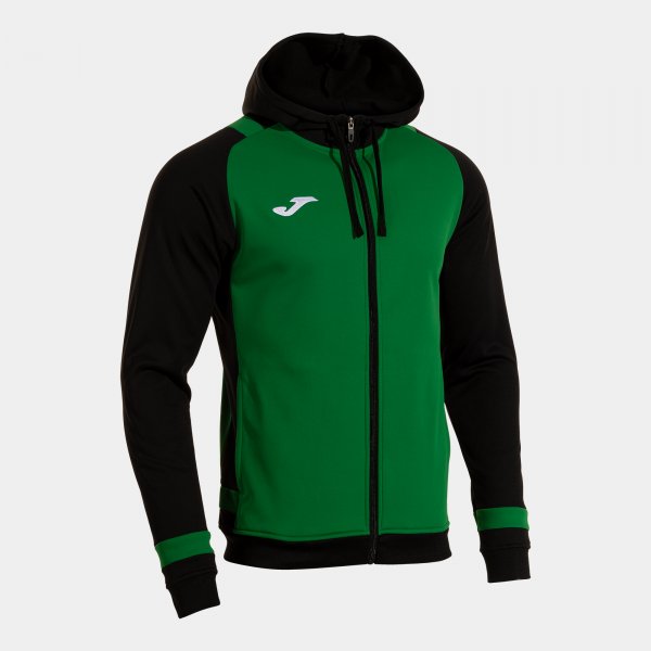 Mikina s kapucňou LIDER ZIP-UP HOODIE zelená čierna