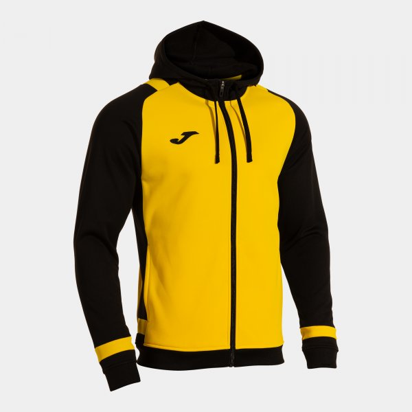 Mikina s kapucňou LIDER ZIP-UP HOODIE žltá čierna