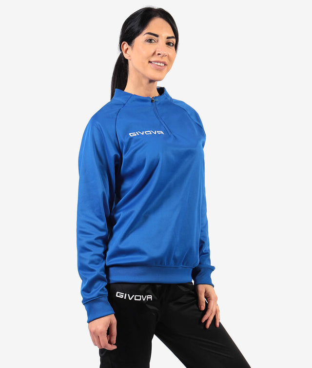Bunda MAGLIA POLARFLEECE TECNICA (HALF ZIP) 500 azúrová modrá