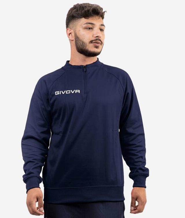 Bunda MAGLIA POLARFLEECE TECNICA (HALF ZIP) 500 modrá