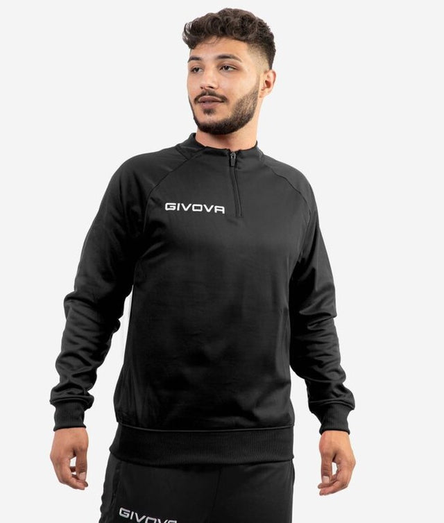 Bunda MAGLIA POLARFLEECE TECNICA (HALF ZIP) 500 čierna
