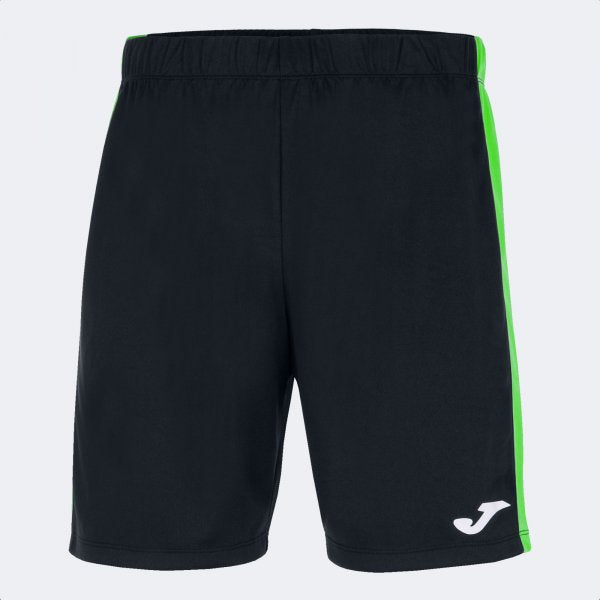 Futbalové šortky MAXI SHORT čierna fluo zelená
