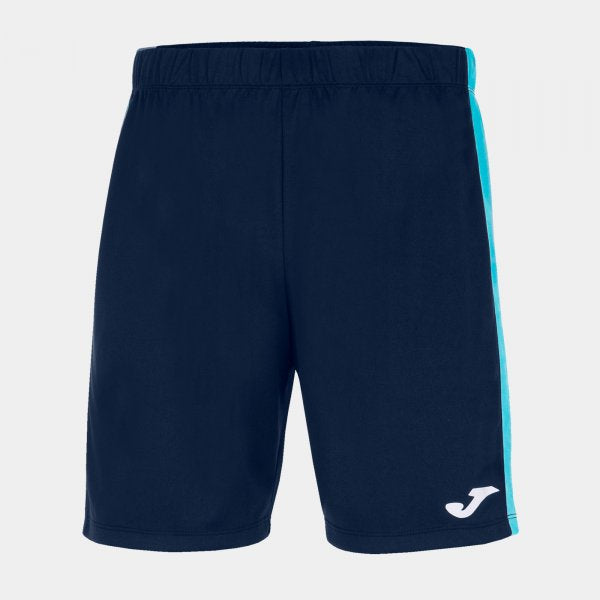 NAVY BLUE-FLUORESCENT TURQUOISE BLUE ACADEMY SHORTS NAVY-TURQUOISE