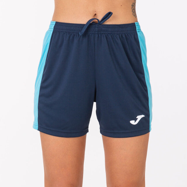 Dámske futbalové šortky MAXI SHORT modrá námornícka tyrkysová
