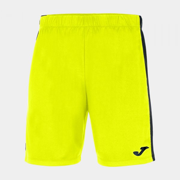 Futbalové šortky MAXI SHORT fluo žltá čierna