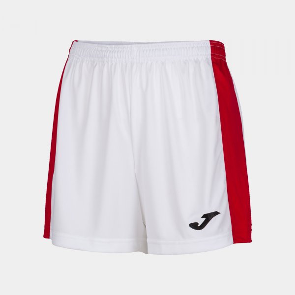 Dámske futbalové šortky MAXI SHORT biela červená