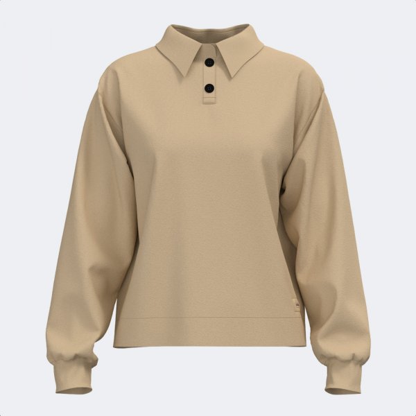 Dámske polo tričko MIMETIC LONG SLEEVE POLO béžová