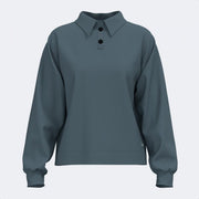 Dámske polo tričko MIMETIC LONG SLEEVE POLO modrá - šedá
