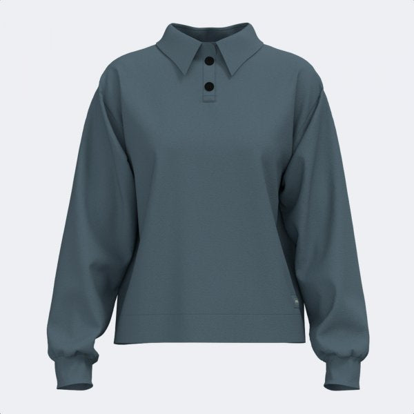 Dámske polo tričko MIMETIC LONG SLEEVE POLO modrá - šedá