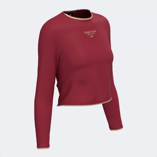 MIMETIC LONG SLEEVE T-SHIRT DARK RED WINE