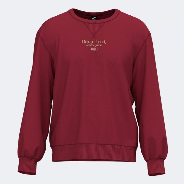 Mikina MIMETIC SWEATSHIRT DARK RED WINE