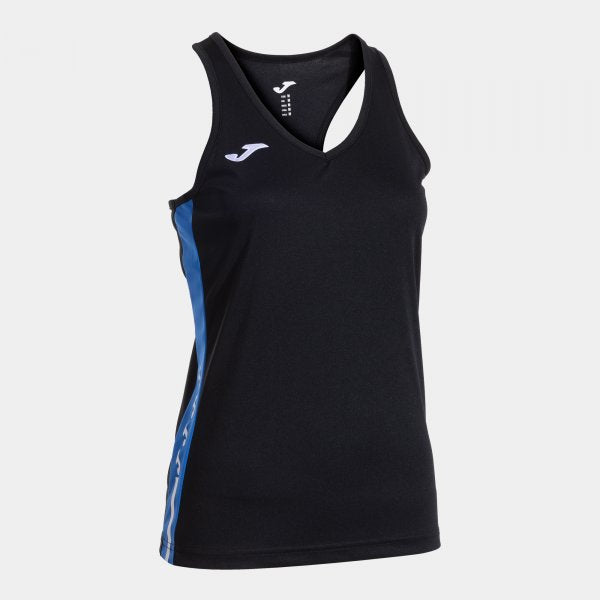 Dámske športové tielko OLIMPIADA TANK TOP čierna azúrová