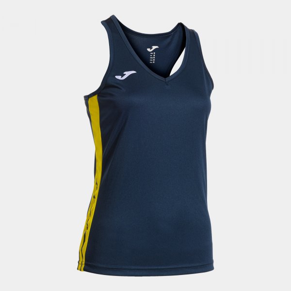 Dámske športové tielko OLIMPIADA TANK TOP modrá námornícka žltá
