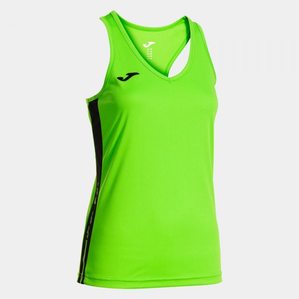 Dámske športové tielko OLIMPIADA TANK TOP fluo zelená čierna