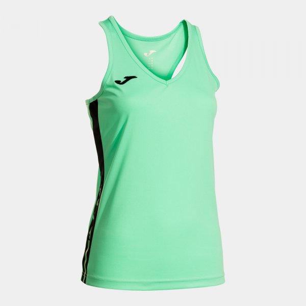 Dámske športové tielko OLIMPIADA TANK TOP zelená čierna