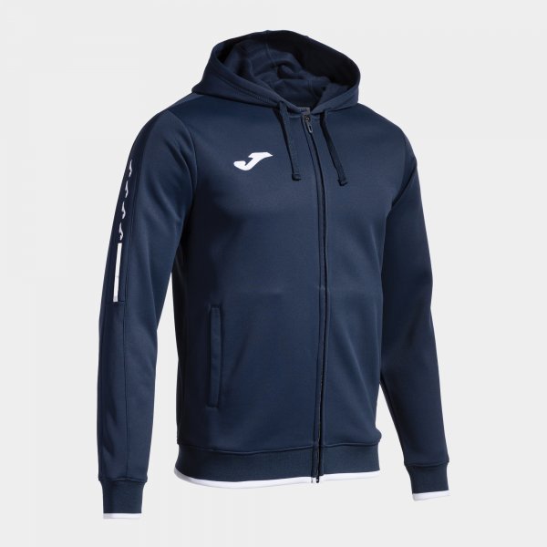 Mikina s kapucňou OLIMPIADA ZIP-UP HOODIE modrá námornícka