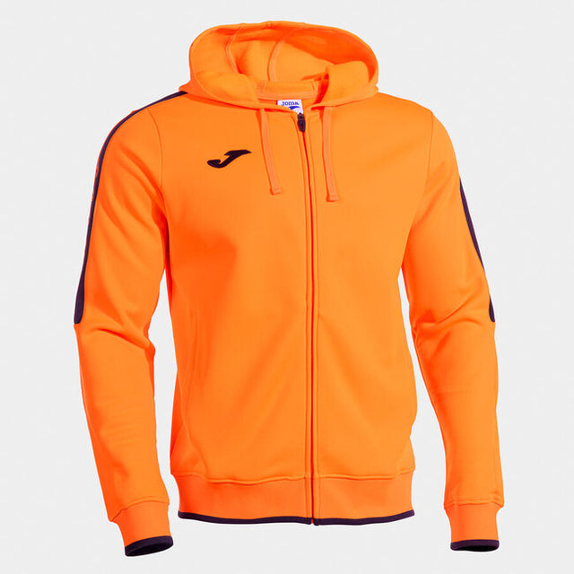 Mikina s kapucňou OLIMPIADA ZIP-UP HOODIE oranžová čierna