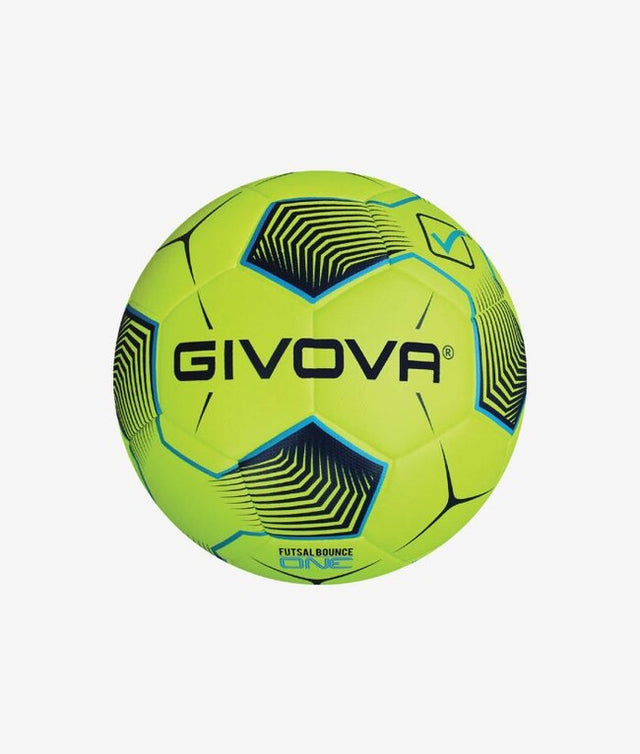 Lopta PALLONE FUTSAL BOUNCE ONE fluorescenčná žltá-tyrkysová