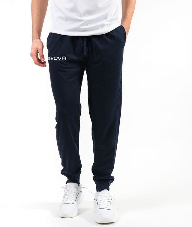 Tepláky PANTA COTONE KING LOGO SMALL modrá