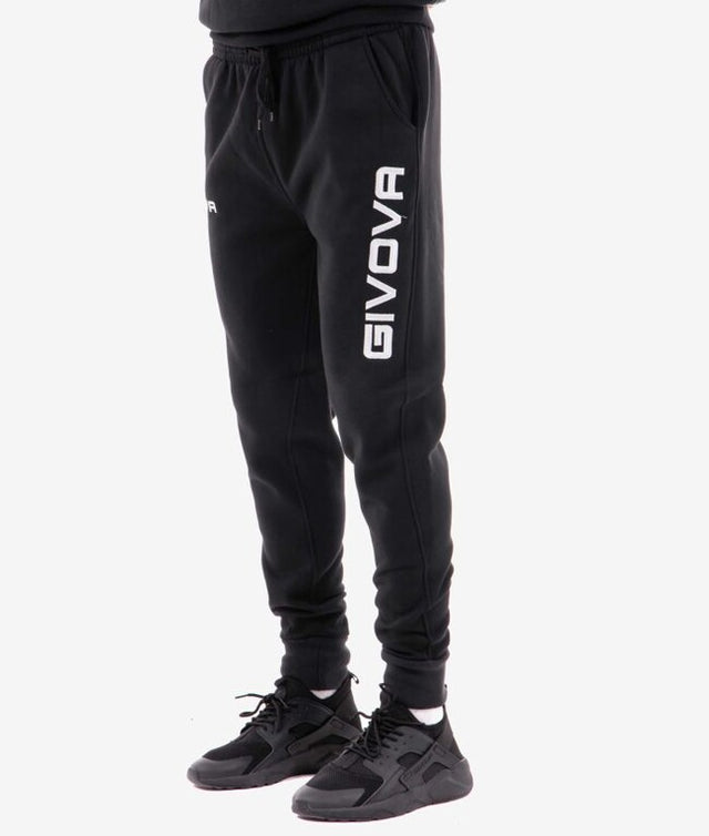Tepláky PANTA COTONE MOD. MOON BIG LOGO čierna