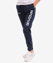 PANTA COTONE MOD. MOON BIG LOGO BLU
